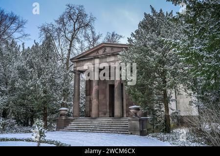 Inverno, Mausoleo im Schloßgarten Charlottenburg, Charlottenburg-Wilmersdorf, Berlino, Deutschland Foto Stock