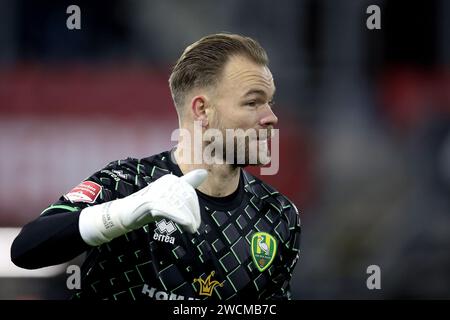 ROTTERDAM - il portiere dell'ADO Den Haag Nick Marsman durante la partita della TOTO KNVB Cup tra Excelsior Maassluis (AM) e ADO Den Haag allo Sparta Stadium Het Kasteel il 16 gennaio 2024 a Rotterdam, Paesi Bassi. ANP JEROEN PUTMANS Foto Stock