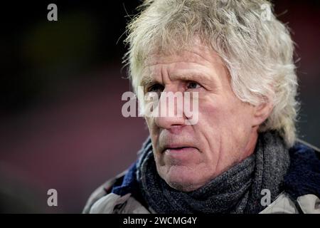 Rotterdam, Paesi Bassi. 13 gennaio 2024. ROTTERDAM, 16-01-2024, Van Donge e De Roo Stadion, Dutch TOTO KNVB beker 1/8 finali, stagione calcistica 2023/2024. Durante il match Excelsior - Groningen, Gert Jan Verbeek di ESPN Credit: Pro Shots/Alamy Live News Foto Stock