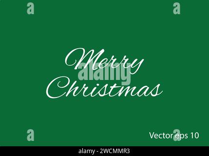 Buon Natale elegante design con illustrazioni testuali Illustrazione Vettoriale