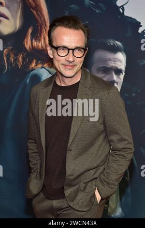 Lucas Gregorowicz Ankunft zur PREMIERE, der achtteilige Mystery-Crime-serie Oderbruch - Startet AM 19. Gennaio 2024 in der ARD Mediathek und wird AM 19. und 26. Januar 2024 jeweils ab 22:20 Uhr mit vier Folgen im ersten gezeigt. n Berlin, AM 16.01.2024 Premiere von Oderbruch im Kino CUBRI *** Lucas Gregorowicz arriva IN ANTEPRIMA, la serie poliziesca in otto parti Oderbruch inizia il 19 gennaio 2024 nell'ARD Mediathek e sarà mostrata il 19 e 26 gennaio, 2024 con quattro episodi dalle 22 alle 20 sul primo canale n Berlin, il 16 01 2024 Premiere di Oderbruch al Kino CUBRI Photo Foto Stock