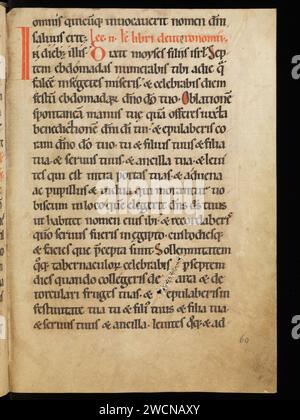 Aarau, Aargauer Kantonsbibliothek, MsWettF 13, F. 60r – Epistolare OCist. Foto Stock