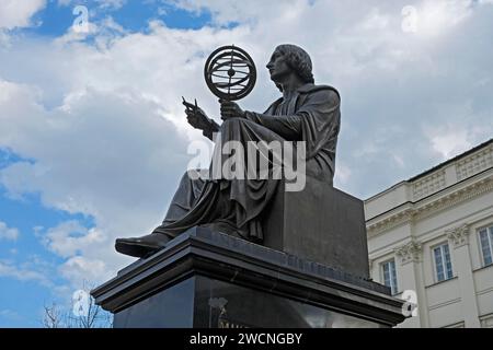 Monumento a Copernico, Varsavia, Polonia Foto Stock