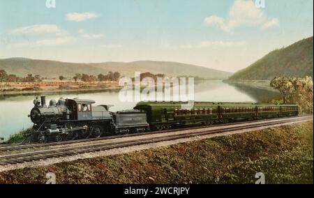 Black Diamond Express, Lehigh Valley Railroad, Pennsylvania 1898. Foto Stock