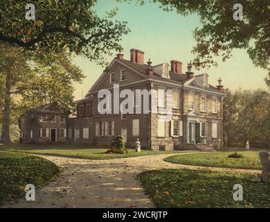 Cliveden, The Chew Mansion, Germantown, Philadelphia, Pennsylvania 1898. Foto Stock