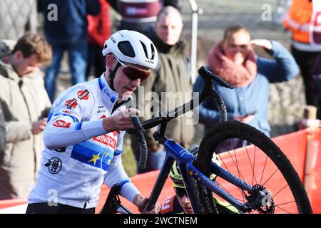 Il campione europeo Michael Vanthourenhout dal Belgio Foto Stock