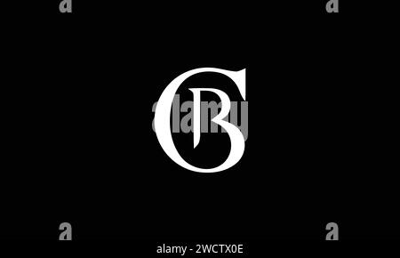 CB, C, B monogramma con logo Abstract Letters Illustrazione Vettoriale