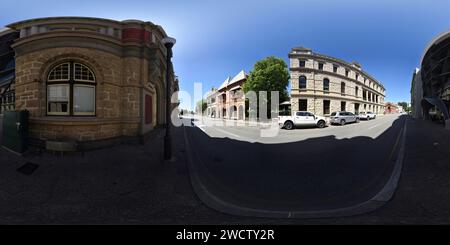 Visualizzazione panoramica a 360 gradi di 360° Panorama 'New Building' Entrance, The Mediterranean Shipping Company, Phillimore Chambers, Atlas Chambers, Cliff St Fremantle, Western Australia