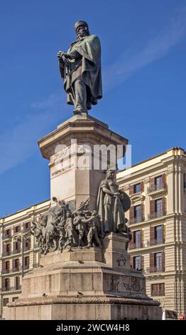 Monumento a Giuseppe Garibaldi a Napoli. Italia Foto Stock