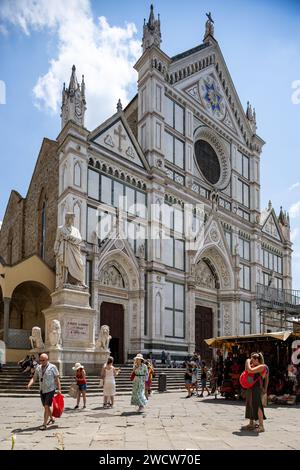 Basilica di Santa Croce a Firenze Italia Foto Stock