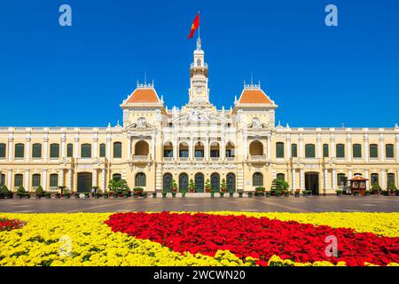 Vietnam, ho chi Minh City (Saigon), Distretto 1, area di Ben Nghe, Municipio Foto Stock