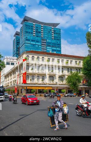 Vietnam, ho chi Minh City (Saigon), Distretto 1, Hotel Continental Saigon, un hotel di lusso inaugurato nel 1880 Foto Stock