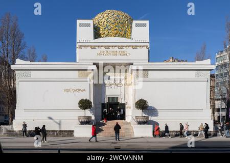 Il Secession Building, galleria d'arte a Vienna Foto Stock