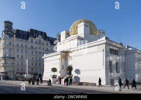 Il Secession Building, galleria d'arte a Vienna Foto Stock