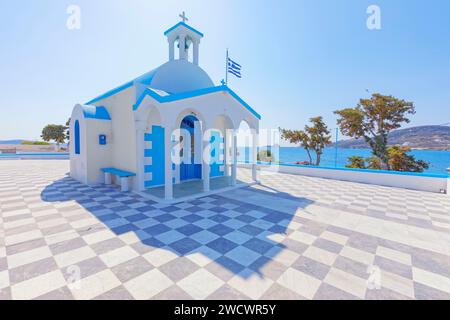 Grecia, Isole Cicladi, Isola di Milos, Cappella di Agios Nicholas, Pollonia Foto Stock