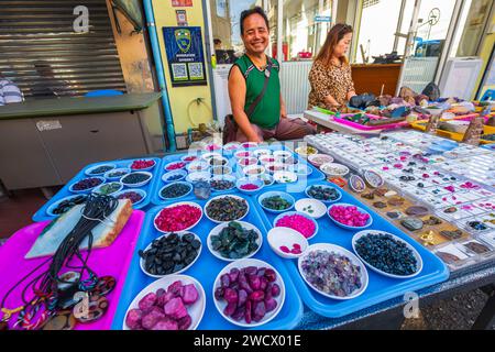 Thailandia, Chanthaburi, il mercato delle gemme, uno dei più importanti del sud-est asiatico Foto Stock