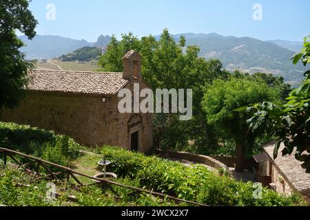 Santa Maria delle Grazie, chiesa storica nei pressi di Albano di Lucania, provincia di potenza, Basilicata, Italia Foto Stock