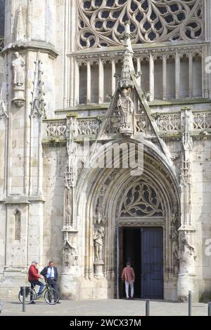 Francia, Nord, Dunkerque, chiesa di Saint-Éloi, facciata della fine del XIX secolo Foto Stock