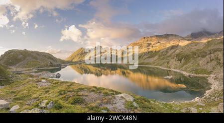 Francia, Isere, (38) massiccio di Belledonne, GR 738, escursione intorno ai 7 laghi di Laux Foto Stock