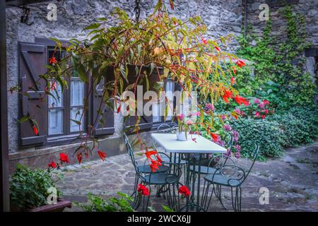 Garos Town, la Valle dell'Aran, Spagna, Europa Foto Stock