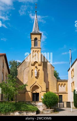 Francia, Mosella, Scy Chazelles, Cappella del monastero delle Handmaids del Sacro cuore di Gesù vicino alla casa di Robert Schuman Foto Stock