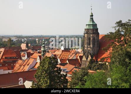 Chiesa della Vergine Maria - Marienkirche a Pirna. Stato della Sassonia. Germania Foto Stock