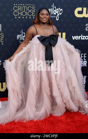 Danielle Brooks bei der Verleihung der 29. Critics Choice Awards im Barker Hangar. Santa Monica, 14.01.2024 Foto Stock