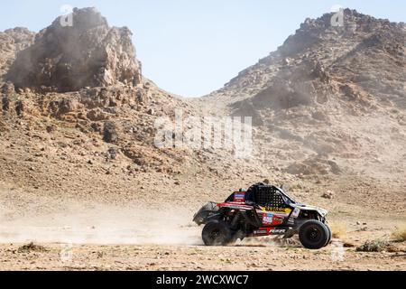 405 VAYSSADE Florent (fra), REY Nicolas (fra), Sebastien Loeb Racing - Bardahl Team, Polaris RZR Pro R, FIA SSV, azione durante la fase 10 della Dakar 2024 il 17 gennaio 2024 nei pressi di al Ula, Arabia Saudita Foto Stock