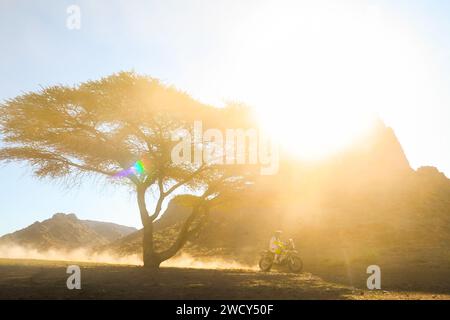 142 SVITKO Stefan (svk), Slovnaft Racing Team, KTM, Motul, Moto, azione durante la fase 10 della Dakar 2024 il 17 gennaio 2024 intorno ad al Ula, Arabia Saudita - foto Antonin Vincent/DPPI Credit: DPPI Media/Alamy Live News Foto Stock