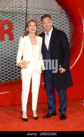 Foto da accreditare ©Alpha Press 078237 04/12/2023 Geri Halliwell Horner e il marito Christian Horner Ferrari Film Premiere a Londra Foto Stock