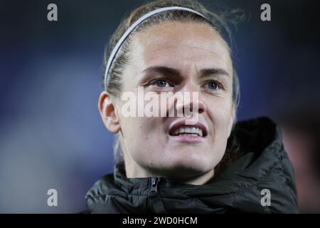 Leganes, Spagna. 17 gennaio 2024. Irene Paredes di Barcellona dopo la partita Barcellona FC vs Real Madrid FC della seconda semifinale di Supercoppa femminile spagnola all'Estadio Municipal de Butarque. Credito: Isabel Infantes/Empics/Alamy Live News Foto Stock