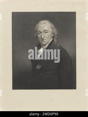 Ritratto di Martinus van Marum, Willem van Senus, dopo Charles Howard Hodges, 1830 - 1832 stampa Ritratto dello Schei e fisico Martinus van Marum. carta. incisione/incisione Foto Stock