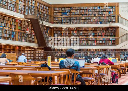 La Mitchell Library prende il nome da David Scott Mitchell che donò la sua intera collezione e una dotazione allo Stato del nuovo Galles del Sud in Australia Foto Stock