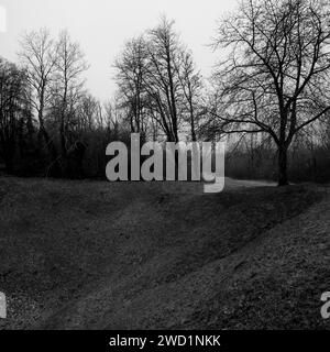 Verdun Battlefield, Les Eparges, Mosa, regione Grand-Est, Francia Foto Stock