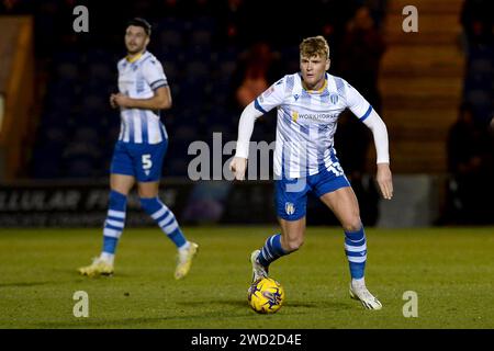 Cameron McGeehan di Colchester United - Colchester United contro Salford City, Sky Bet League Two, JobServe Community Stadium, Colchester, Regno Unito - 22 dicembre 2023 solo per uso editoriale - si applicano restrizioni DataCo Foto Stock