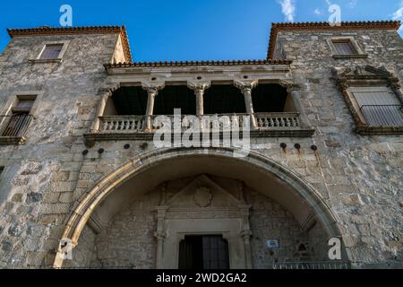 Palacio de Juan Orellana Pizarro a Trujillo, Estremadura, Spagna Foto Stock