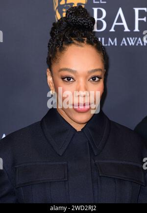 Londra, Regno Unito. 18 gennaio 2024. Naomi Ackie all'annuncio delle nomination agli EE BAFTA Film Awards, Londra. Credito: Doug Peters/EMPICS/Alamy Live News Foto Stock