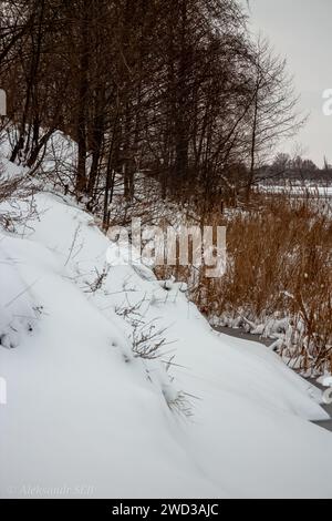 Paesaggio invernale Foto Stock