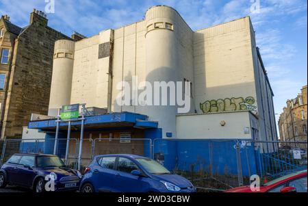 Il vecchio cinema di Portobello è alla ricerca di nuovi proprietari che lo rifacessero per una nuova opportunità di investimento, Edimburgo, Scozia, Regno Unito Foto Stock