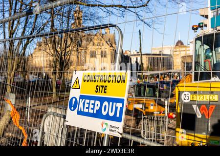 Bradford, Regno Unito, 18 gennaio 2024, la stazione degli autobus di Bradford Interchange rimane chiusa a seguito di segnalazioni di danni il 04.01.2024. Credito: Neil Terry/ Neil Terry Photography Foto Stock