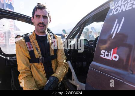 DE MEVIUS Guillaume (bel), Overdrive Racing, Toyota Hilux, FIA Ultimate, ritratto durante la fase 11 della Dakar 2024 del 18 gennaio 2024 tra al Ula e Yanbu, Arabia Saudita - foto Julien Delfosse / DPPI Foto Stock