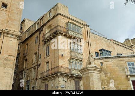 Triq il-Lvant a la Valletta a Malta Foto Stock