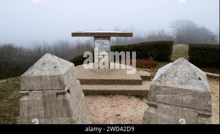 Verdun Battlefield, Les Eparges, Mosa, regione Grand-Est, Francia Foto Stock