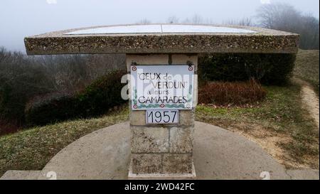 Verdun Battlefield, Les Eparges, Mosa, regione Grand-Est, Francia Foto Stock