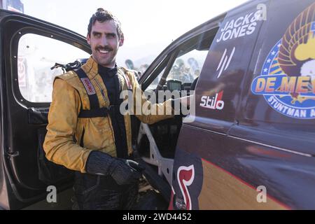 DE MEVIUS Guillaume (bel), Overdrive Racing, Toyota Hilux, FIA Ultimate, ritratto durante la fase 11 della Dakar 2024 del 18 gennaio 2024 tra al Ula e Yanbu, Arabia Saudita Foto Stock