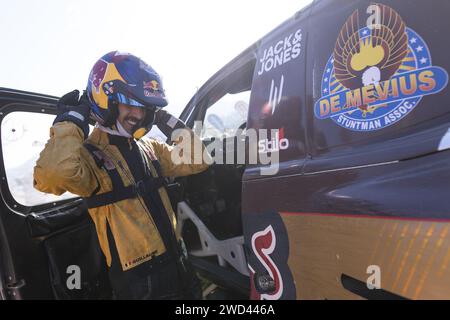 DE MEVIUS Guillaume (bel), Overdrive Racing, Toyota Hilux, FIA Ultimate, ritratto durante la fase 11 della Dakar 2024 del 18 gennaio 2024 tra al Ula e Yanbu, Arabia Saudita Foto Stock