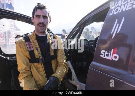 DE MEVIUS Guillaume (bel), Overdrive Racing, Toyota Hilux, FIA Ultimate, ritratto durante la fase 11 della Dakar 2024 del 18 gennaio 2024 tra al Ula e Yanbu, Arabia Saudita Foto Stock