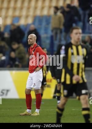 ARNHEM - Matthijs Jesse dell'AFC Amsterdam è deluso durante il TOTO KNVB Cup match tra Vitesse e AFC (AM) al Gelredome il 18 gennaio 2024 ad Arnhem, nei Paesi Bassi. ANP BART STOUTJESDIJK Foto Stock