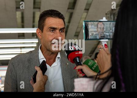 Roma, Italia. 22 settembre 2023. Il generale dell'esercito italiano Roberto Vannacci parla alla stampa durante la presentazione della seconda edizione del suo controverso libro 'il mondo al contrario'. (Foto di Vincenzo Nuzzolese/SOPA Images/Sipa USA) credito: SIPA USA/Alamy Live News Foto Stock