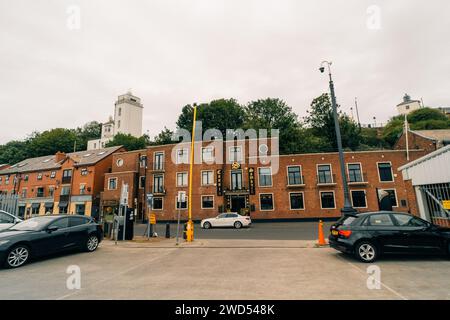 North Shields, North Tyneside, Regno Unito. 22 settembre 2023 Bell Street . Foto di alta qualità Foto Stock